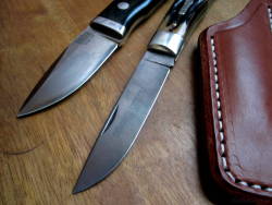 thehillshaveknives:  My carry option for the day…a Bark River City Knife and a Great Eastern Cutlery #73