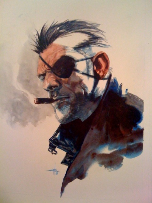 nickfuryagentofsword:  Nick Fury by Gabriele