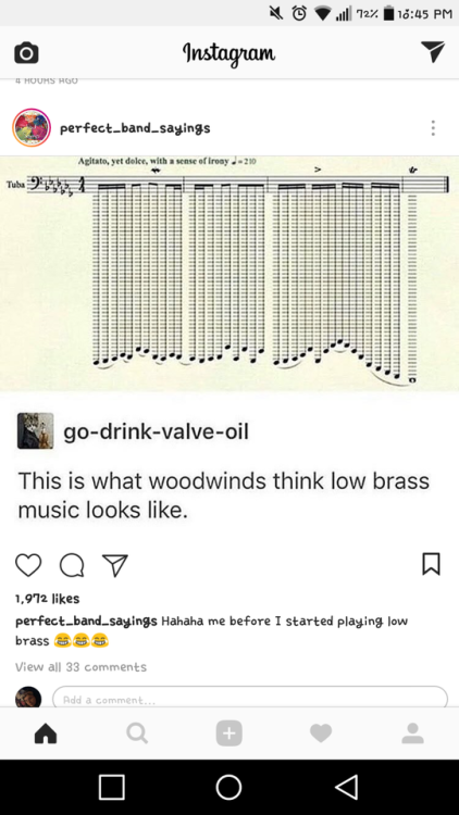 the-versatile-composer: bandshitposts: I mean, if you turned it upsidedown I can imagine some brass 