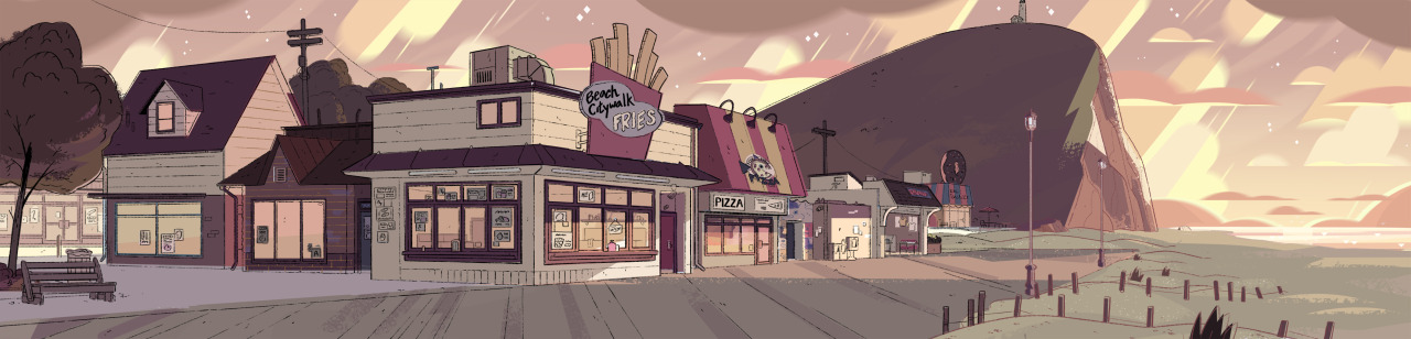 A selection of Backgrounds from the Steven Universe episode: The ReturnArt Direction: