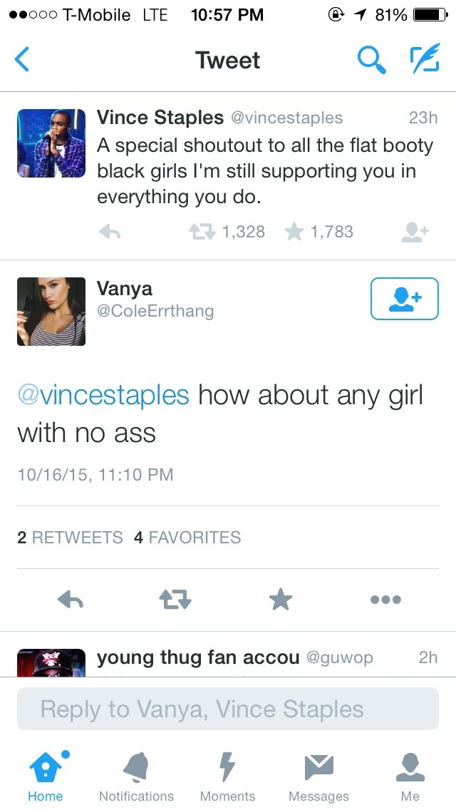 thedarkestlove: Black girls can’t even have flat asses in peace 😂😂😂 