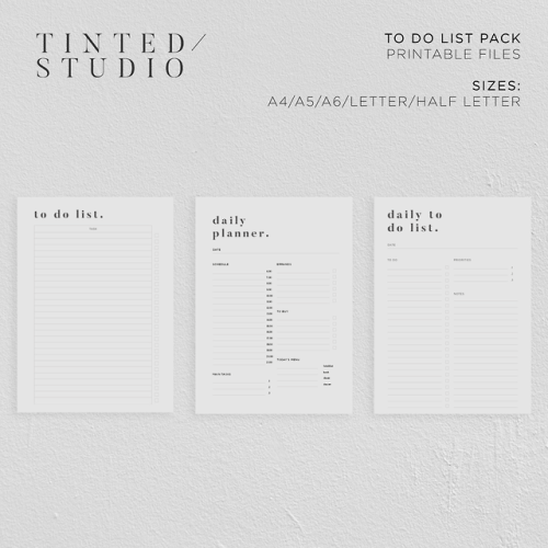 To Do List Printable Pack Collection