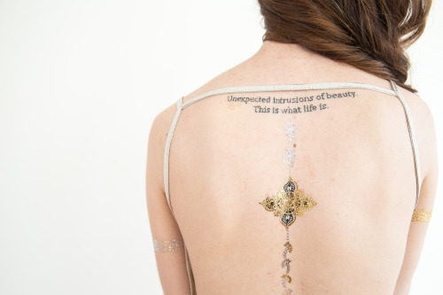 Campaign shot for brand The Seekers of the Sun - Showcasing their new collection of temporary tattoo