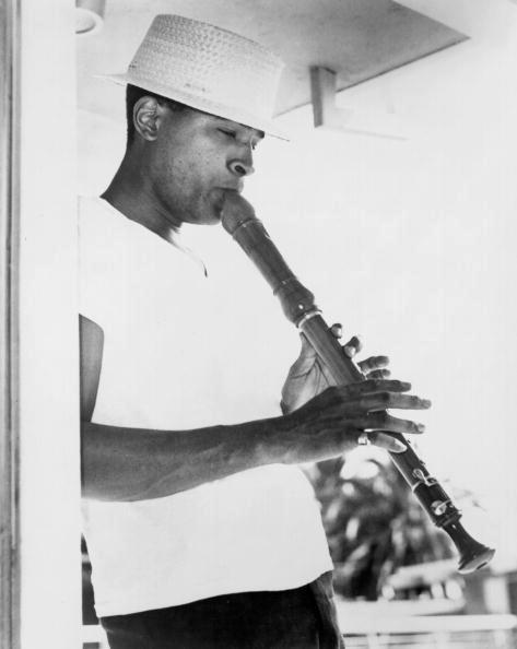 marvinpgayejr: Marvin playing a clarinet, 1967