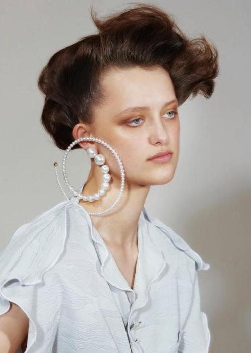 Y/PROJECT earring featured in Under the Influence Magazine Shot by Arnaud Lajeunie Styled 