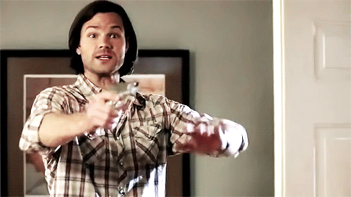 tvshowsandmoviesarelove: Jared being a cutie while holding a gun (ﾉ◕ヮ◕)ﾉ*: