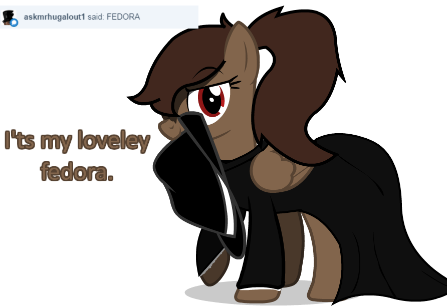 ask-spookylollipop:  TRIPLE FEDORA POWERS ACTIVATE heh &gt;u&gt; hats.  &gt;w&lt;