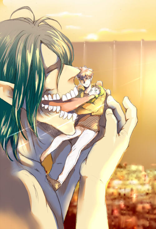 aalleexxwhat:  reiner—braun:  【ついろぐ】エレジャンつめ３ by いりえ
