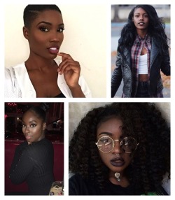 alwaysbewoke: behold the unparalleled beauty of dark skin black women…  