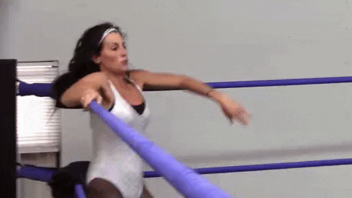 drisk-female-wrestling:Hard chops in the corner……..