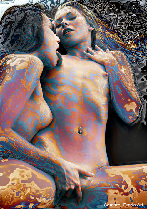 samarelart:Women in love ~Lesbian erotica by Samarel