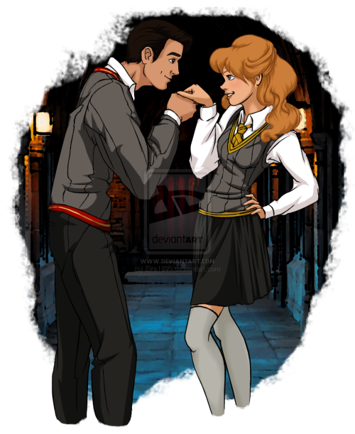 summersone:Disney at Hogwarts by Eira1893  Gryffindor Prince Charming, Philip, Ariel & Eric, Aladdin, Merida, Tarzan, KidagakashHufflepuffSnow White & Prince Ferdinand, Cinderella,Tiana, Anna & KristoffRavenclawAurora, Belle, Rapunzel, Milo