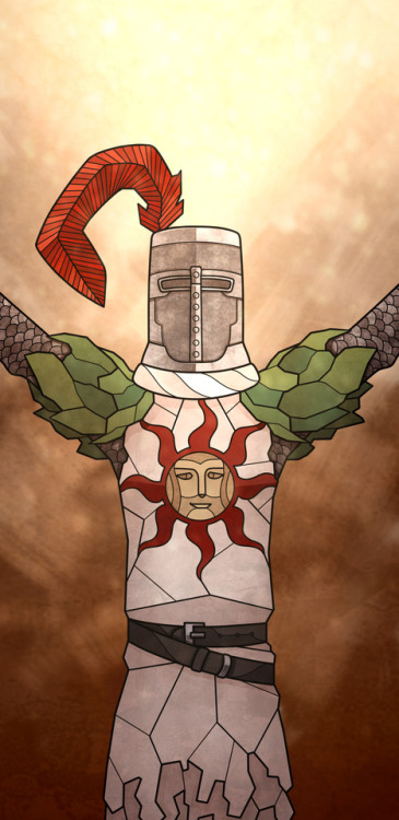 maranigai: Stained-glass Solaire for anonymous request (not sketch, but hey, it’s Solaire, he 