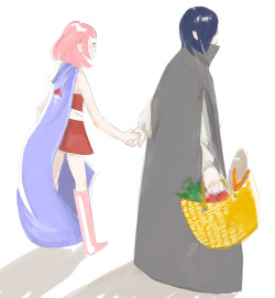 moekou:  sasuke likes to grocery shop  