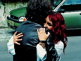 REBELDE (2004-2006) Christopher Uckermann As 'Diego Bustamante' And Dulce María As 'Roberta Pardo'