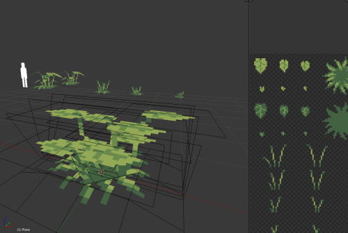 Spent the day modeling some plants for #Absentia. In the previous version of Absentia, plants were j