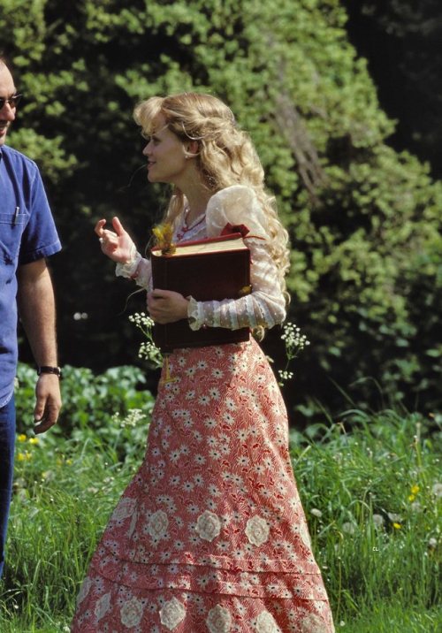 costumeloverz71:Cecily (Reese Witherspoon) Red dress… The Importance Of Being Earnest (2002).