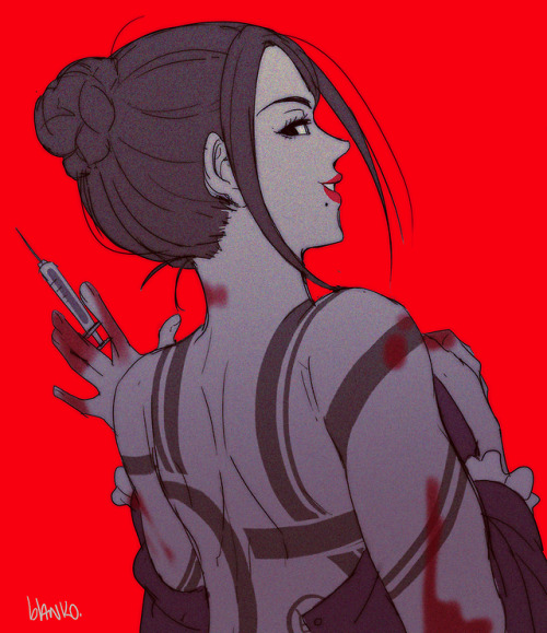 blanko-white:Ienaga, idk how her back tattoo works so i improvised