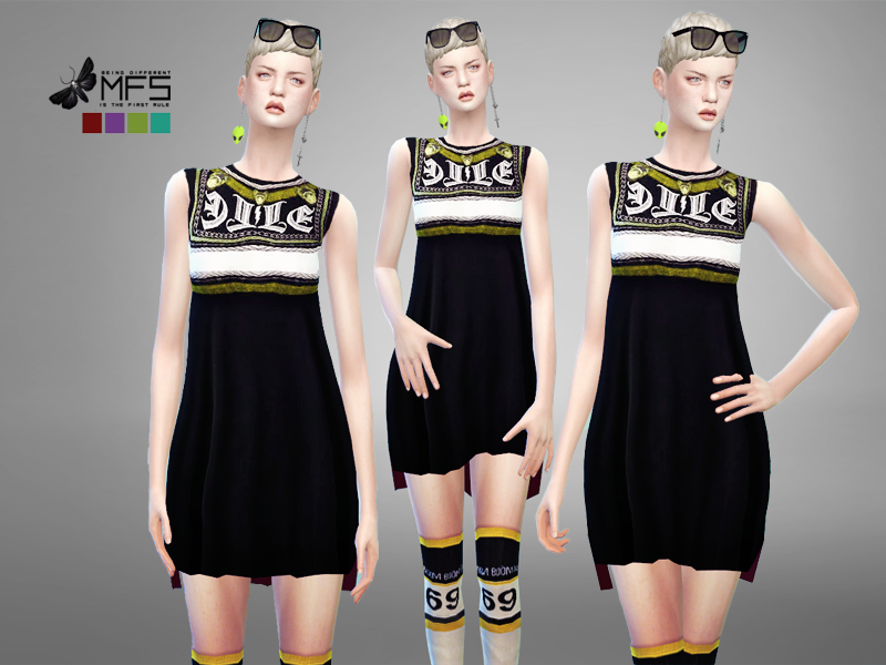 Missfortunesims Mfs Agnes Dress Standalone Hq Emily Cc Finds