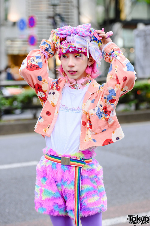 tokyo-fashion: 19-year-old Japanese idol Rikutama - the only male member of idol group Rainbow Panic