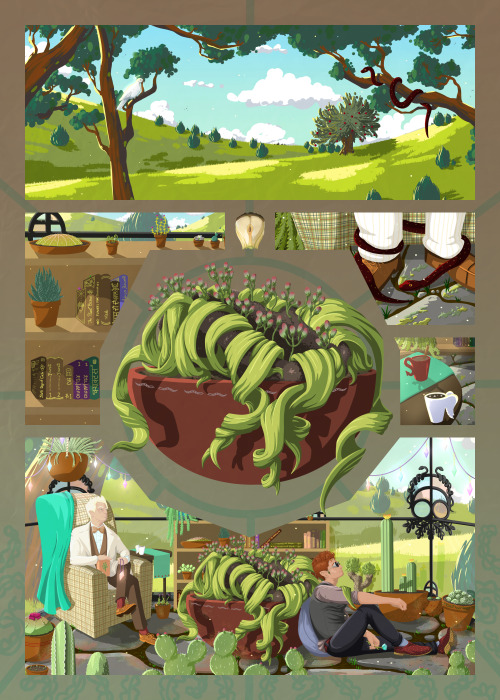 randomacts13:A greenhouse on the South Downs. &lt;Finally finished it! I learned an entirely new