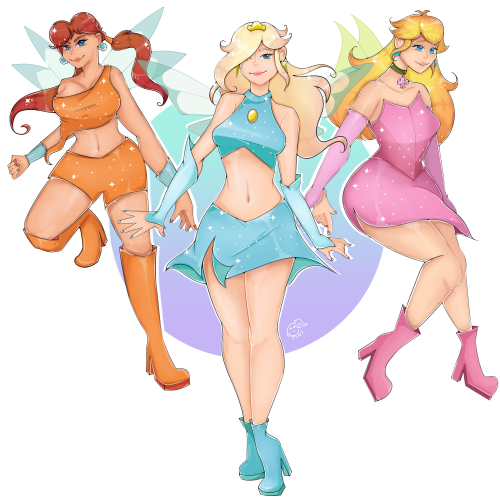  ————— WINX X MARIO girls!  