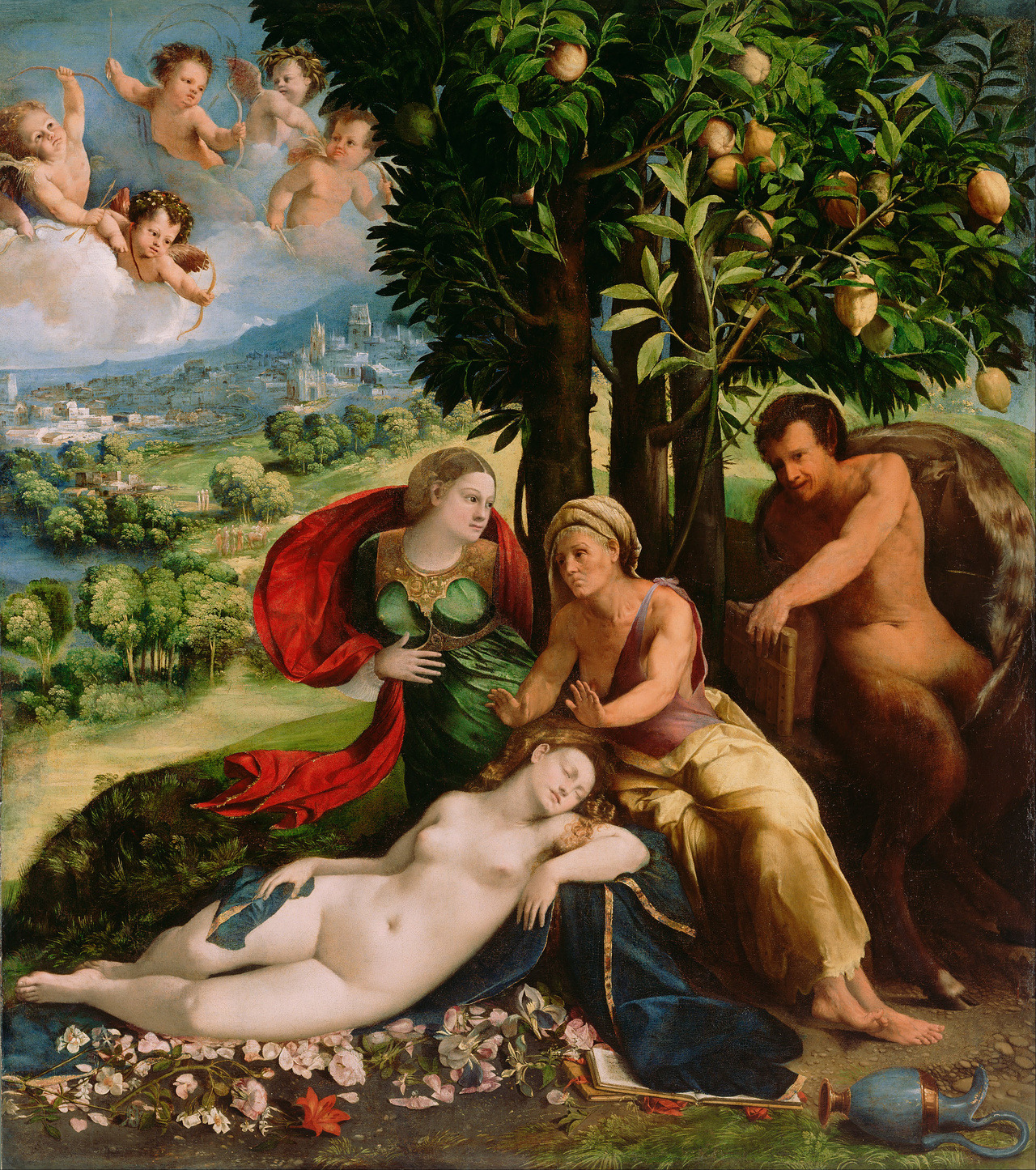 Dosso Dossi (about 1490-1542), Mythological Scene (Allegory of Pan), about 1524;