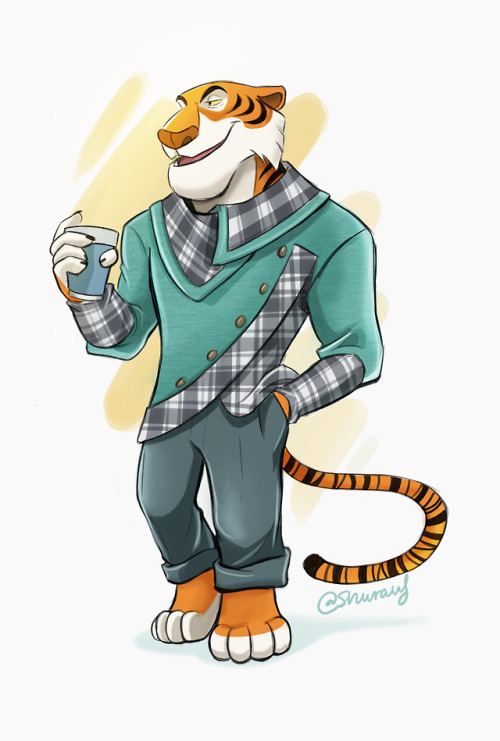 shuravf:Here Shere Khan in his TaleSpin version but With a more casual outfit rquested by @strawberr