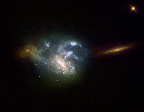 The galaxy NGC 7673 is located in the constellation of Pegasus at an approximate distance of 150 mil