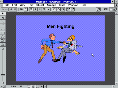 ms-dos5:…because someone getting stabbed in what looks like the heart is humor.