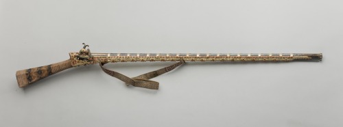 Two very lavishly made and decorated guns made in Trabzon in the Ottoman Empire. Former: Late 18th-f