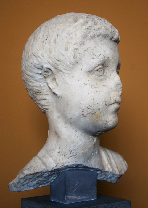 myglyptothek:Portrait of a boy. Perhaps Saloninus, son of emperor Gallienus, or son of the one of th