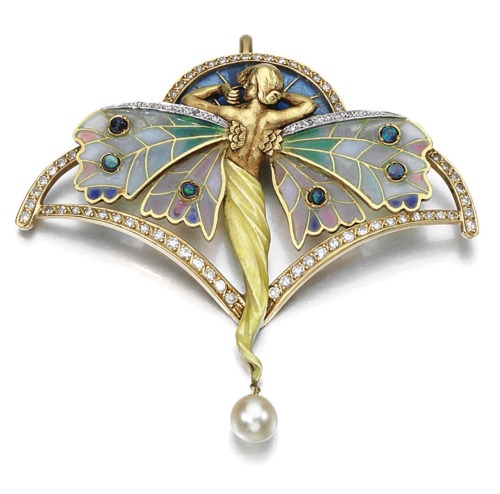 Gem-set and diamond brooch/pendant, Masriera y Carreras.1940s.Source : Sothebys.