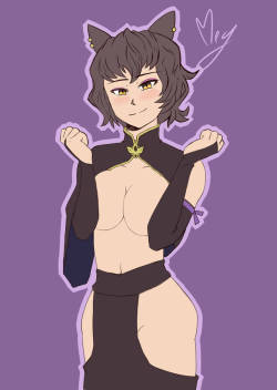 microkittycosplay: totesnotjane: A drawing of Kali Belladonna based on a photo by @microkittycosplay  she’s adorable and super cute and I think everyone should follow her. Go do that. &lt;3 &lt;3 &lt;3 it’s a me &lt;3  
