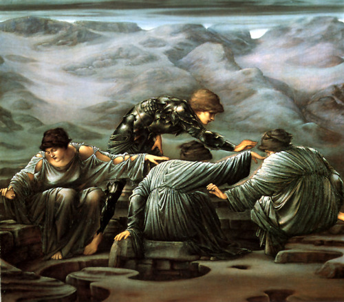 Perseus and the Graiae by Sir Edward Burne-Jones1892oil on canvasStaatsgalerie