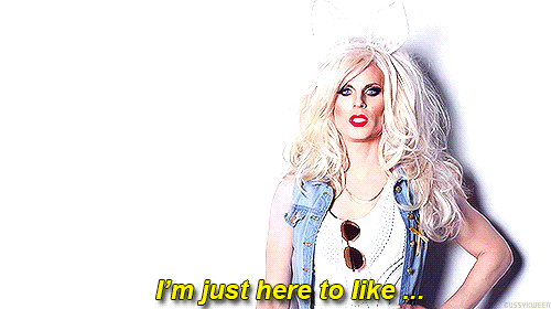 biadorable:  dragqueensmoods:  me  Kept it real since day 1! 