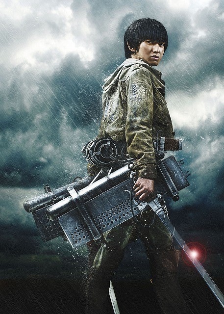 fuku-shuu:   Shingeki no Kyojin Live Action Film - Official Cast (Canon characters) (Source) Miura Haruma as Eren Mizuhara Kiko as Mikasa Hongo Kanata as Armin Ishihara Satomi as Hanji Sakuraba Nanami as Sasha Miura Takahiro as Jean  SHAKING AND CRYING