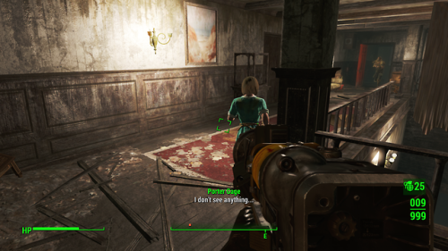 It wouldn’t be a Fallout game if the little girl NPC scripted to make it look like the house is haun