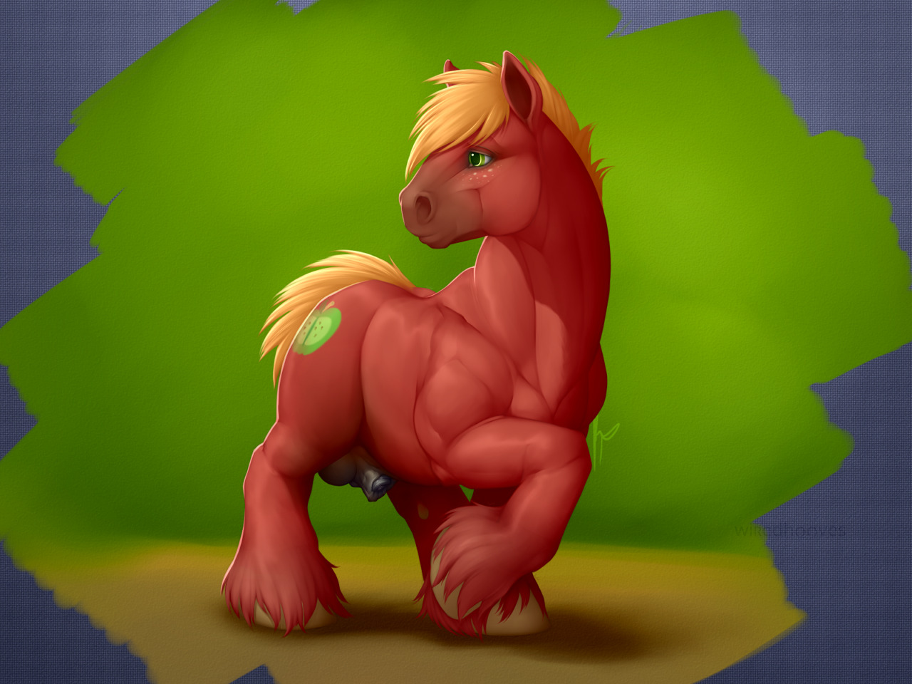 wiredhooves:  Big Boy Portrait Didnâ€™t do ponies for a while, huh? I know,