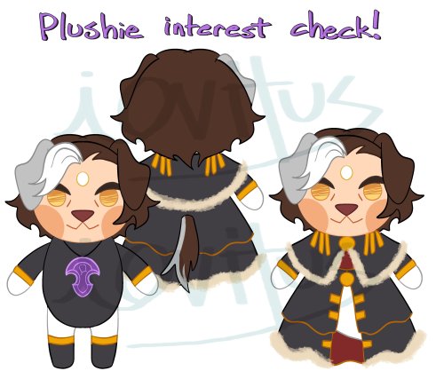 Puppy Emet-Selch Plushie interest check and mailing form is up! Link to form is here if you would li