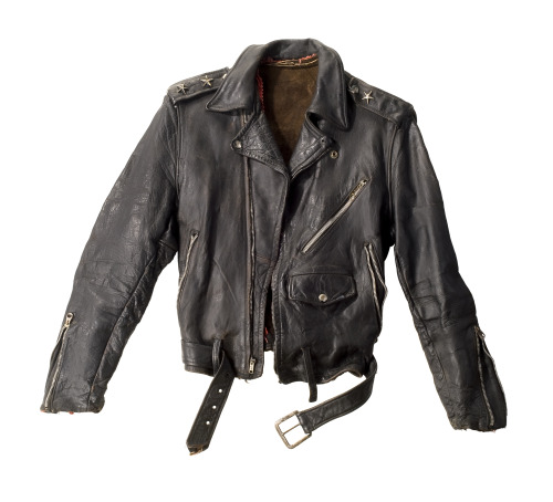 thepopculturearchaeologist:Bruce Springsteen’s original motorcycle jacket from the cover of &l