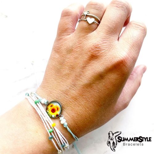 I’d rather be in a field of sunflowers. www.summerstylebracelets.etsy.com  . . . . . #summerst