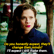 deanwinchestor:television meme (3/20 female characters)  → peggy carter↳ “That&rsquo