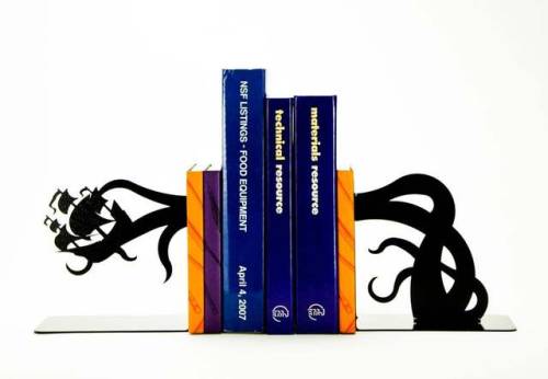 Tentacle Pirate Ship Bookends