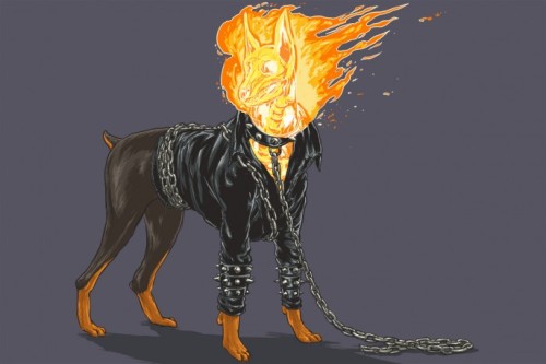 Porn photo geek-art:  #geekart Dogs of the Marvel Universe