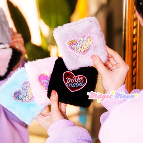 magicmoonstore: ★ Plush Wallet with Holographic Heart ★ Visit: magicmoon.storenvy.com 