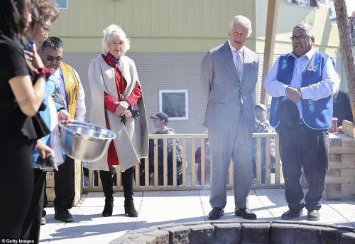 The Prince of Wales and The Duchess of Cornwall visit the Ceremonial Circle and Dettah, Yellowknife,