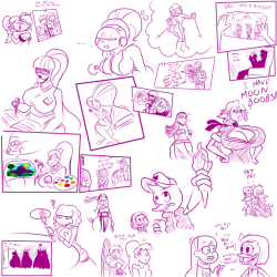 chillguydraws: Summer class is done so I did some twitch streaming done that ended with some fun doodles to blow off some steam and have some fun. Separate images later.  lol XD