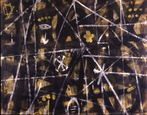 Adolph Gottlieb Nocturnal Beams1954 Oil on canvas 47 x 59” On view at the The Fralin Museum of Art a