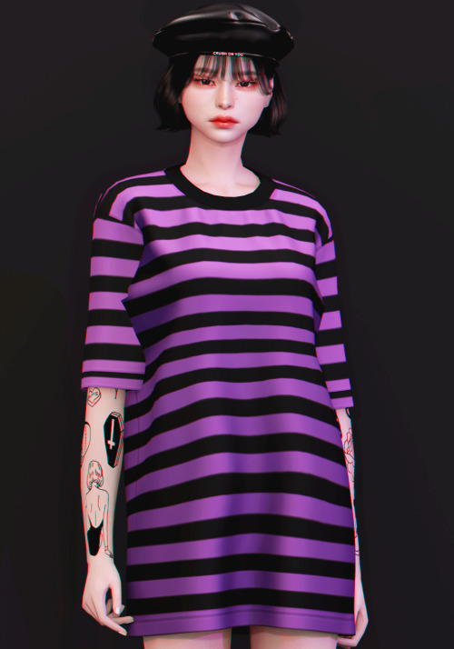 ► Crush T-shirt &’ BaretNew MeshAll LOD’s12 SwatchesHQ CompatibleTeen to EldersDOWNLOAD — T-Shir